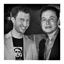 Zachary Elliot and Elon Musk in 2012